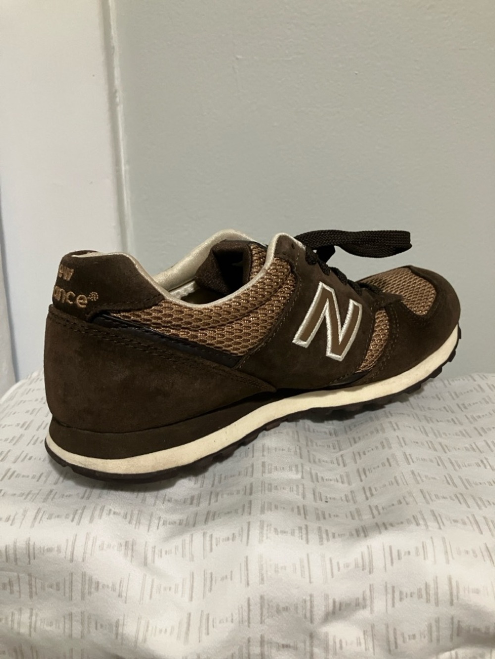 New Balance Brown Suede & Mesh Sneakers Vintage 2000s - Picture 6 of 10